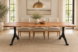 Timbergirl Arden Live edge Acacia Wood Dining Table 84"