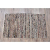 Timbergirl Jacquard Grey Jute Handmade Rug