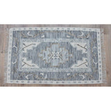 Timbergirl Kilim Blue Wool Handmade Rug