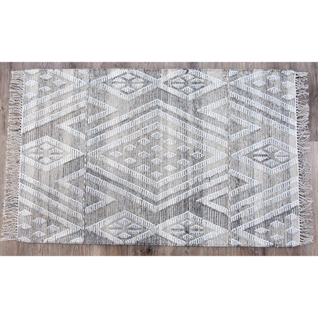 Timbergirl Kilim Sand Wool and Cotton Handmade Rug