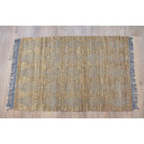 Timbergirl Natural Grey Jute and Cotton Handmade Rug