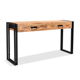 Timbergirl Reclaimed Mango Wood Console Table with Metal Legs-CONSOLE TABLE-Parc Decor