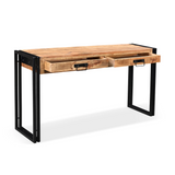 Timbergirl Reclaimed Mango Wood Console Table with Metal Legs-CONSOLE TABLE-Parc Decor