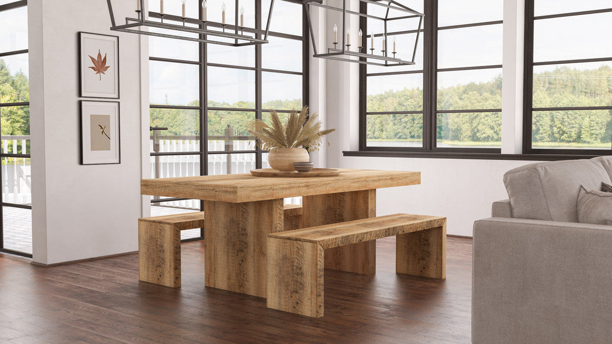 Timbergirl Solid Mango Wood Dining Table - 80"