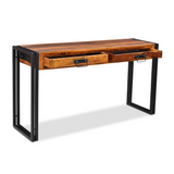 Timbergirl Solid Sheesham Wood Console Table with Metal Legs-CONSOLE TABLE-Parc Decor