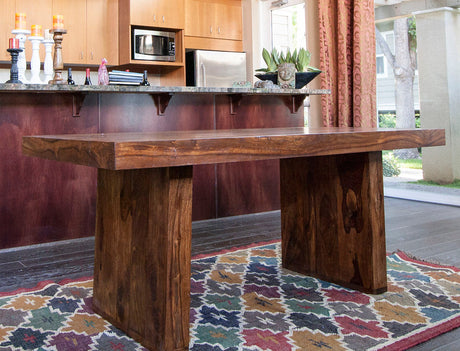 Timbergirl Solid Sheesham Wood Dining Table