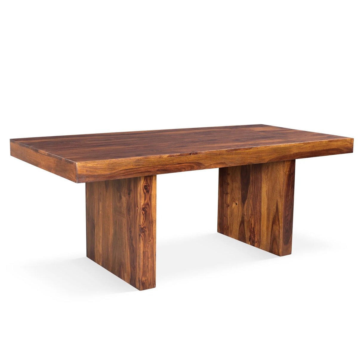 Timbergirl Solid Sheesham Wood Dining Table-Dining Table-Parc Decor