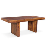 Timbergirl Solid Sheesham Wood Dining Table-Dining Table-Parc Decor