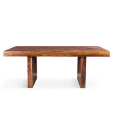 Timbergirl Solid Sheesham Wood Dining Table-Dining Table-Parc Decor
