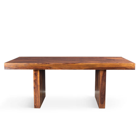 Timbergirl Solid Sheesham Wood Dining Table-Dining Table-Parc Decor