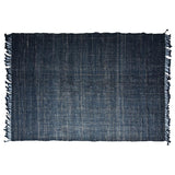 Timbergirl Textured Indigo 100% Jute Handmade Rug