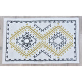 Timbergirl Yellow Black Wool and Silk Handmade Rug