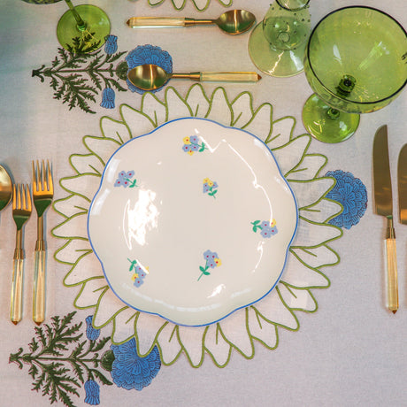Toile de Blu Hortensia Organic Cotton Tablecloth