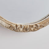 Traditioanl Oval Mirror With Wood Frame Rustic Decor Wall Mirror