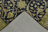 Traditional Black and Olive Hand Tufted 5x8 Wool Area Rug