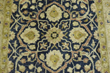 Traditional Black and Olive Hand Tufted 5x8 Wool Area Rug