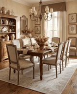 Traditional Brown and Ivory Antique Finish Art Silk Area Rug