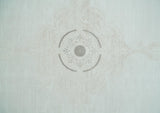 Traditional Brown and Ivory Antique Finish Art Silk Area Rug