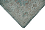 Traditional Brown And Teal Hand Woven Wool 8x10 Area rug