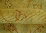 Traditional Design Antique beige and rust 8x10 Hand Knotted Wool Area Rug