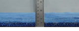 Traditional Design Overdyed Blue Hand Tufted Wool Area Rug