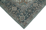 Traditional Distressed Brown And Gray Hand Knotted wool Area Rug