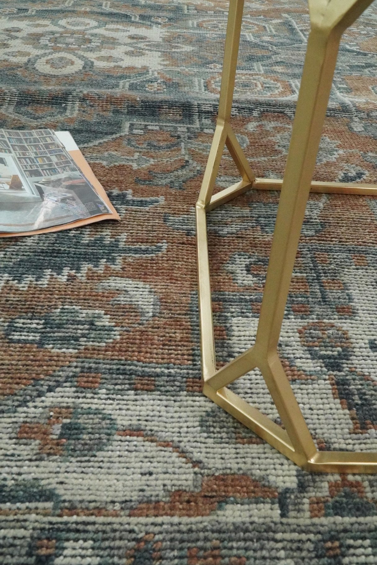 Traditional Distressed Brown And Gray Hand Knotted wool Area Rug