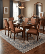 Traditional Distressed Brown And Gray Hand Knotted wool Area Rug