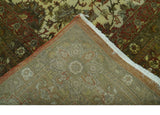 Traditional Fine Serapi Design Beige And Brown Hand Knotted 8x10 Wool Area Rug