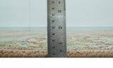 Traditional Floral Peach and Green Hand Knotted Custom Made wool area rug
