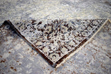 Traditional Gray And Brown Hand Knotted Wool 8x10 Area Rug