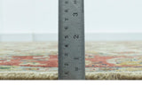 Traditional Heriz Design Beige And Brown 6x9 Hand Knotted Wool Area Rug
