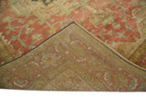 Traditional Heriz Design Rust And Brown Hand Knotted Fine Wool Area Rug