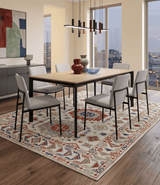 Traditional Mamluk design Ivory, Rust and Olive Hand knotted Multi Size wool rug