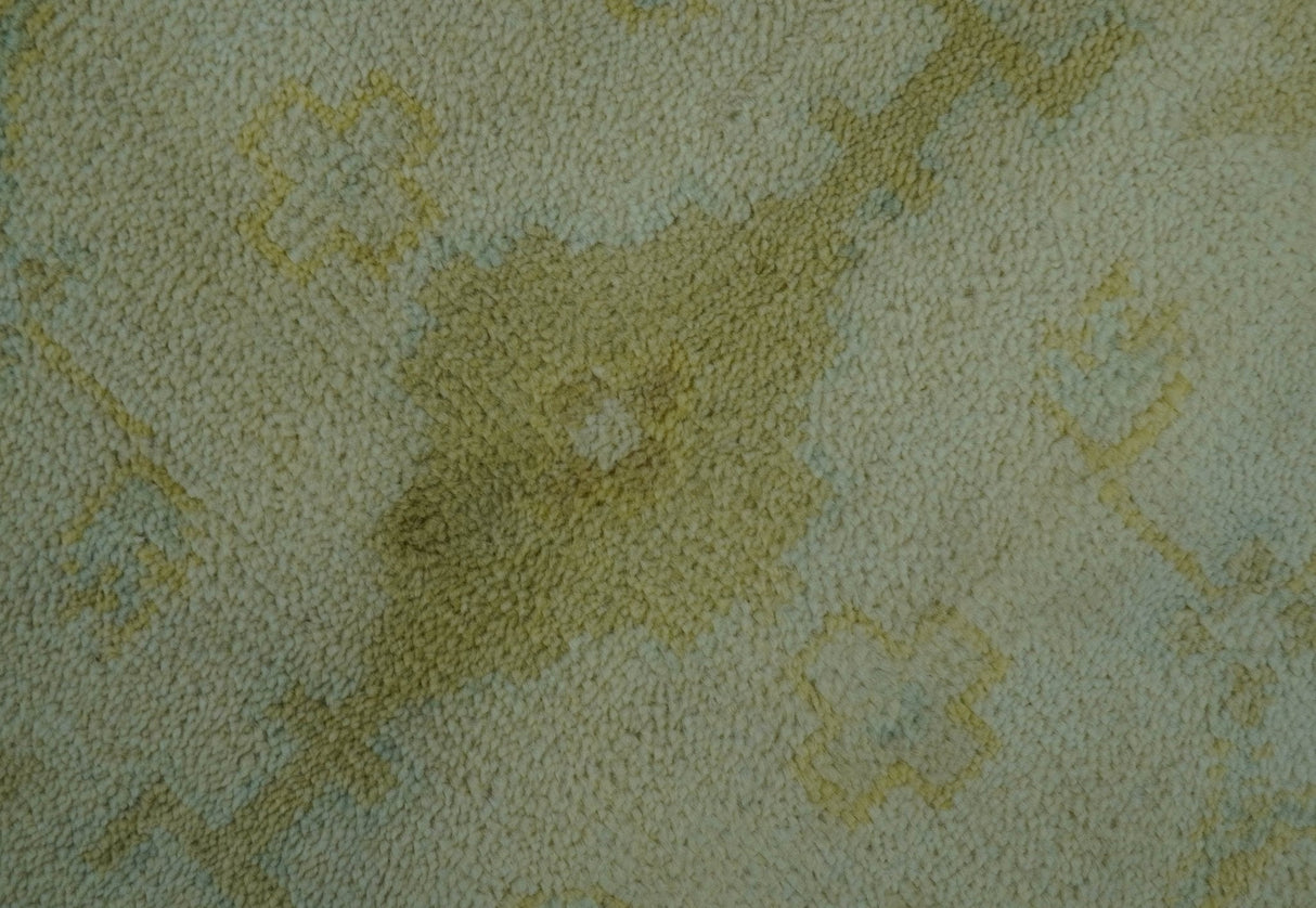 Traditional Oushak Design Beige And Gold 6x9 Hand Knotted Wool Area Rug