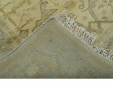 Traditional Oushak Design Beige And Gray 4x6 Hand Knotted Wool Area Rug