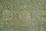 Traditional Oushak Design Green And Blue 11.5x14.6 Hand Knotted Wool Area Rug
