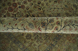 Traditional Persian Camel And Brown Hand Knotted Wool Area Rug