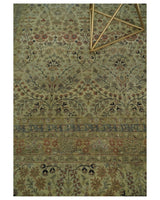 Traditional Persian Camel And Brown Hand Knotted Wool Area Rug