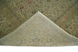 Traditional Persian Camel And Brown Hand Knotted Wool Area Rug