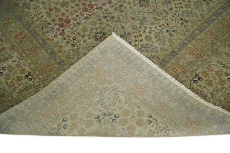 Traditional Persian Camel And Brown Hand Knotted Wool Area Rug