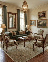 Traditional Persian Camel And Brown Hand Knotted Wool Area Rug