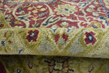 Traditional Red and Camel Hand Tufted 5x8 Wool Area Rug