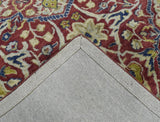 Traditional Red and Camel Hand Tufted 5x8 Wool Area Rug