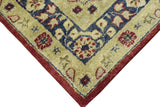 Traditional Red and Gold Hand Tufted 5x8 Wool Area Rug