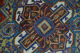 Traditional Rust, Ivory, Beige and Charcoal Multi size Hand knotted Wool Area Rug