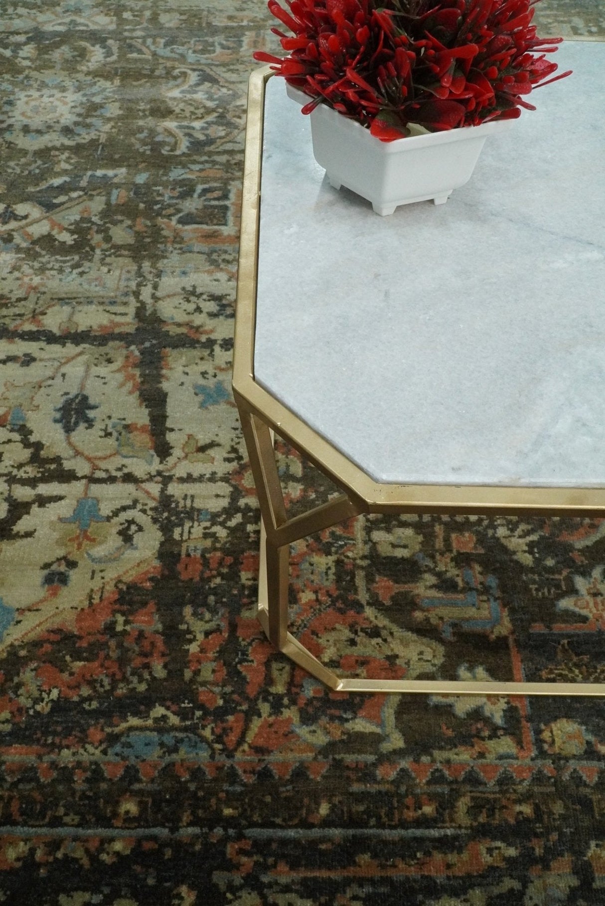 Traditional Serapi Olive Hand Knotted 8x10 Wool Area Rug
