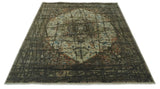 Traditional Serapi Olive Hand Knotted 8x10 Wool Area Rug