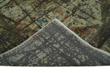 Traditional Serapi Olive Hand Knotted 8x10 Wool Area Rug