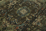 Traditional Serapi Olive Hand Knotted 8x10 Wool Area Rug
